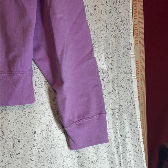 Nike Purple Cropped Long Sleeve Hoodie - Picture 4 of 7
